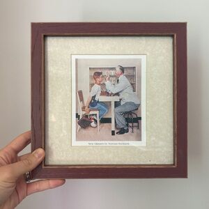 Vintage Norman Rockwell Print “New Glasses” Americana Art for Gallery Wall